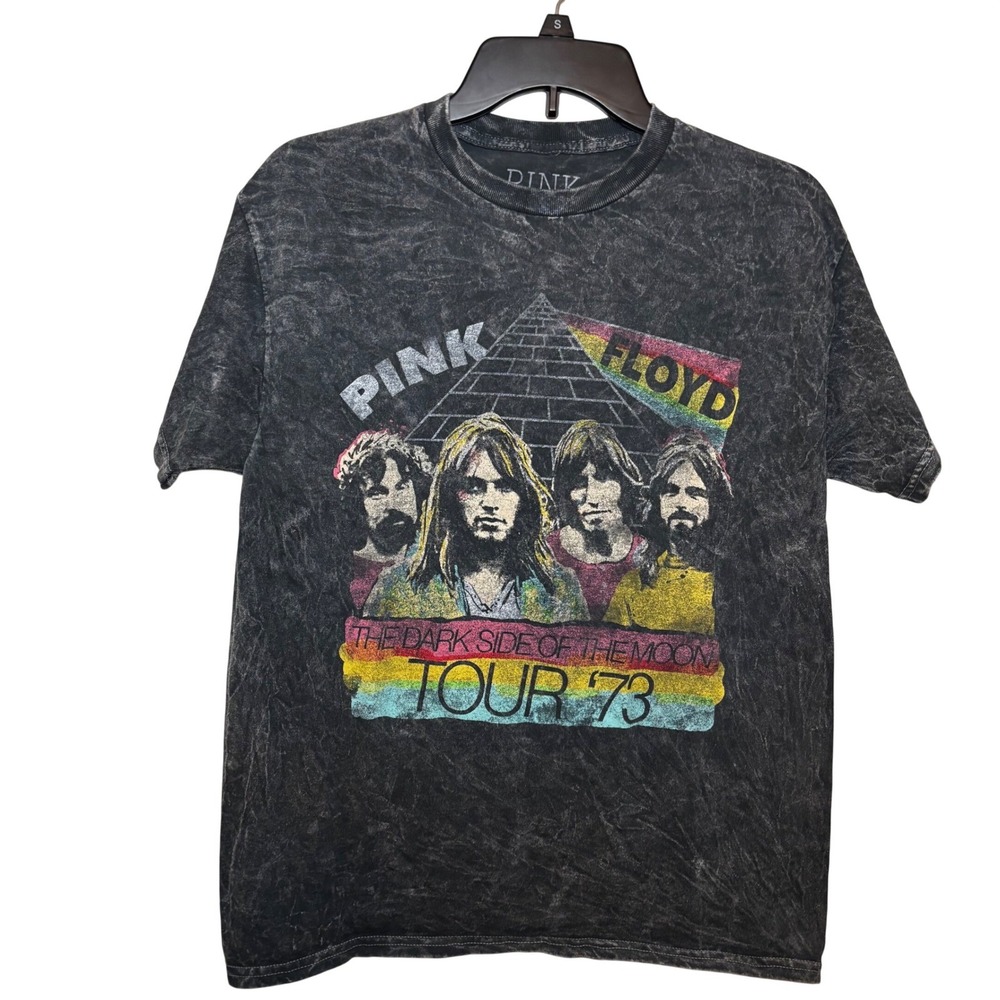 Pink‎ Floyd Men's The Dark Side of the Moon Tour '73 Shirt Medium Mineral Wash
